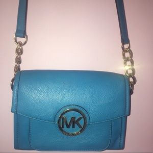 Micheal Kors blue crossbody bag